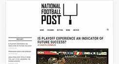 Desktop Screenshot of nationalfootballpost.com